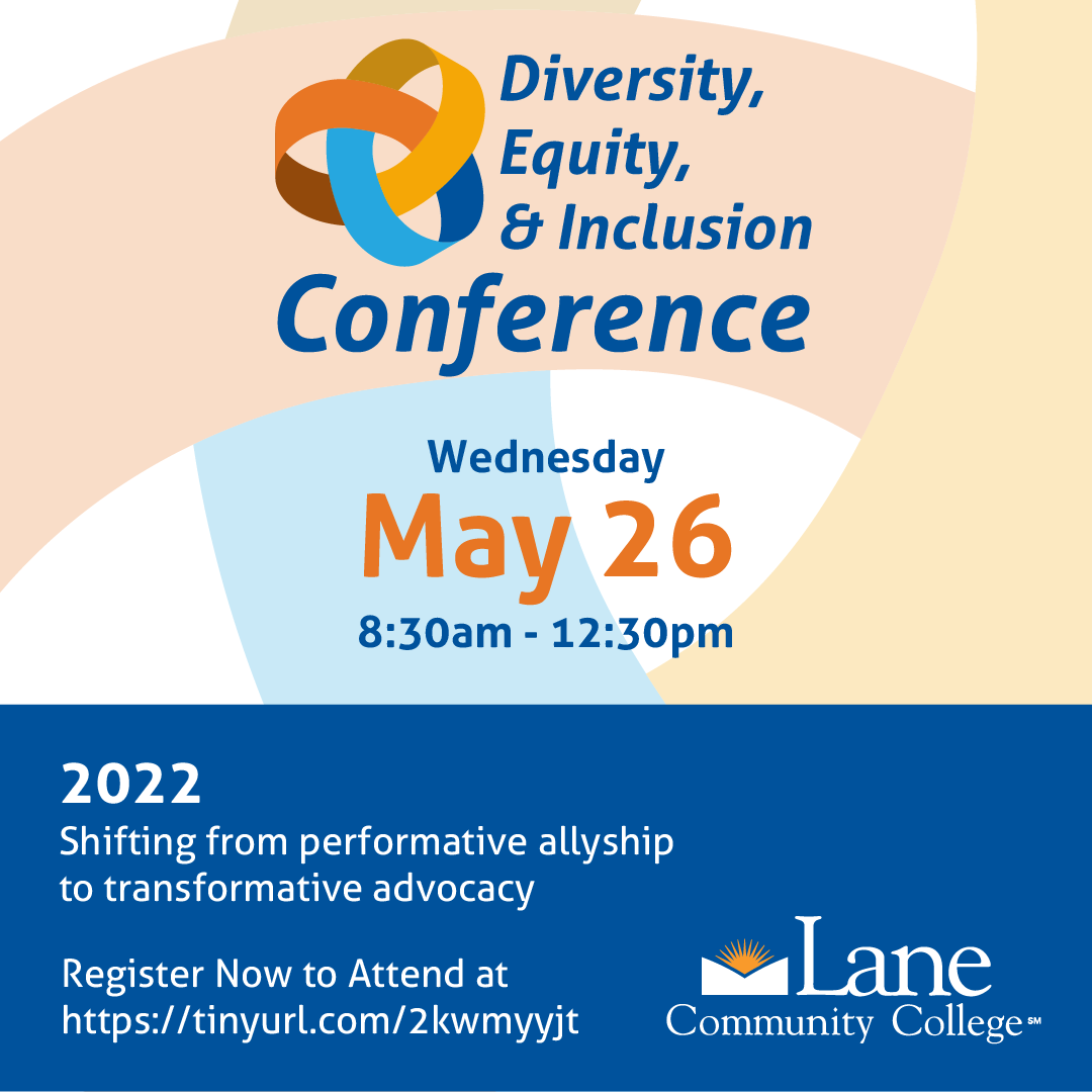 A social media advertisement for the Diversity, Equity, and Inclusion conference.