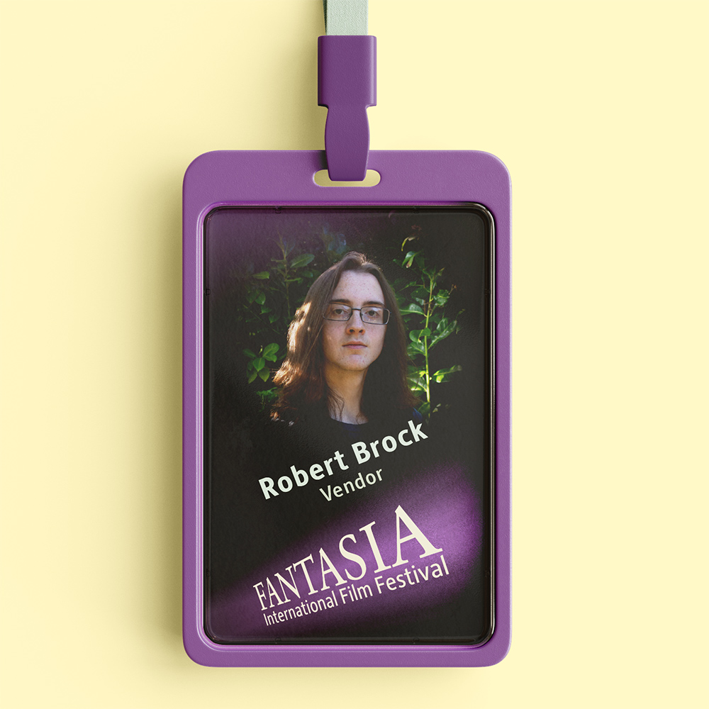 An ID badge for Fantasia International Film Festival.